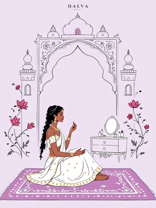 a quiet ritual of brow care inspired by indian tradition