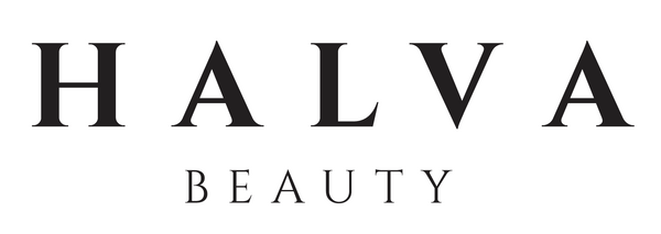Halva Beauty logo — clean beauty brand for bold brows inspired by Indian rituals